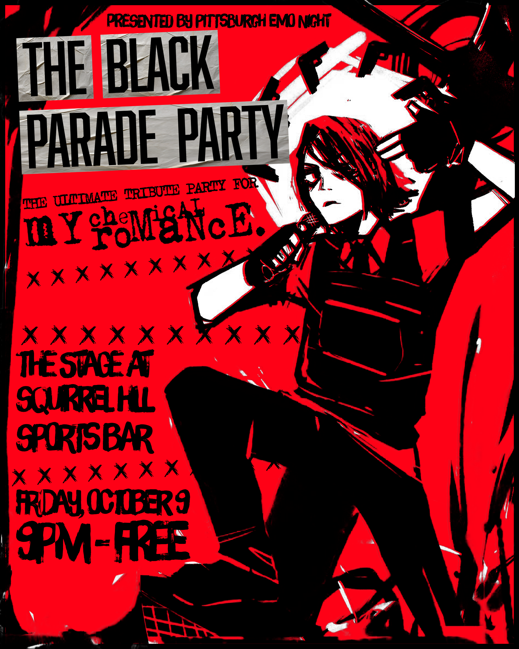 The Black Parade Party event poster