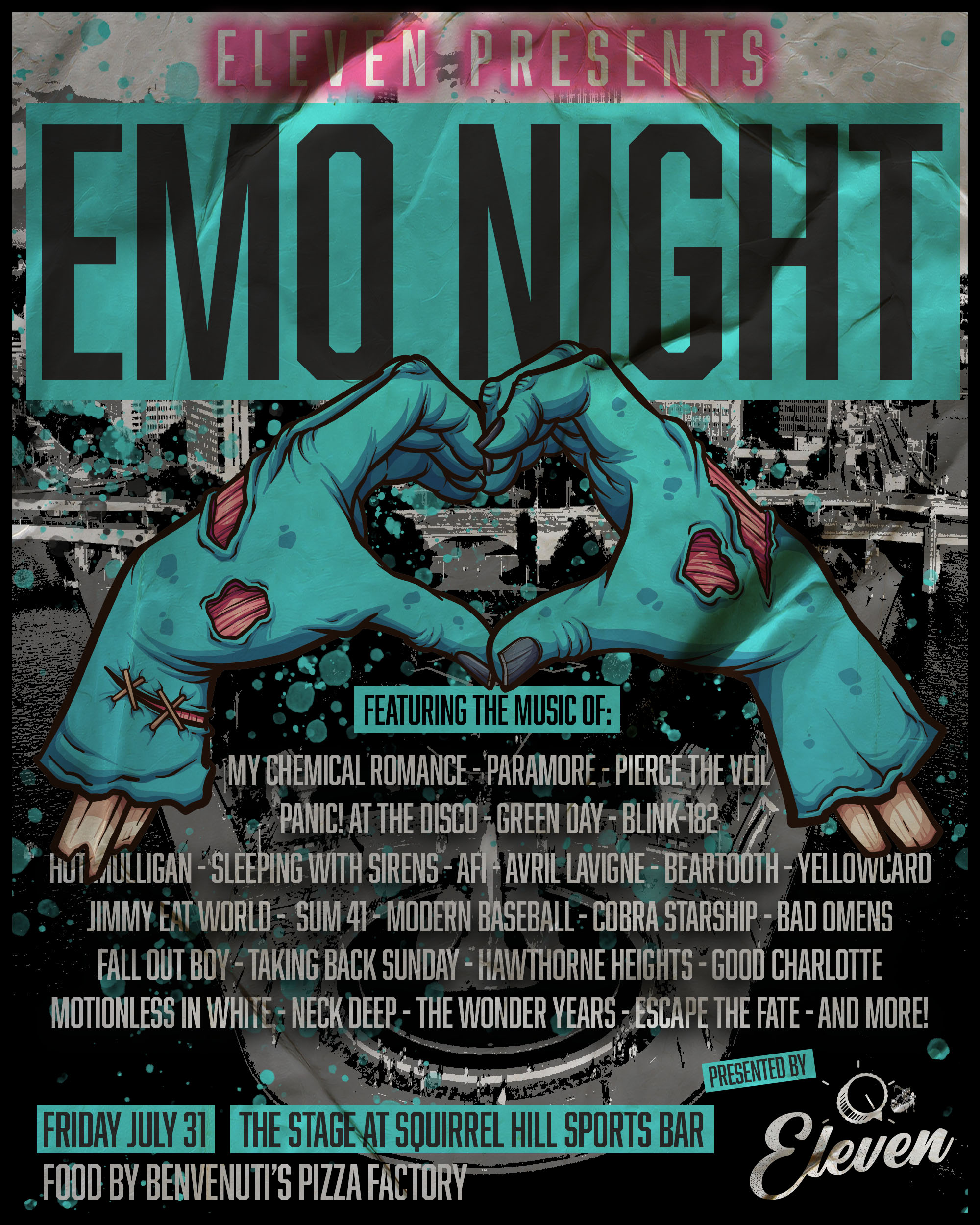 Pittsburgh Emo Night event poster