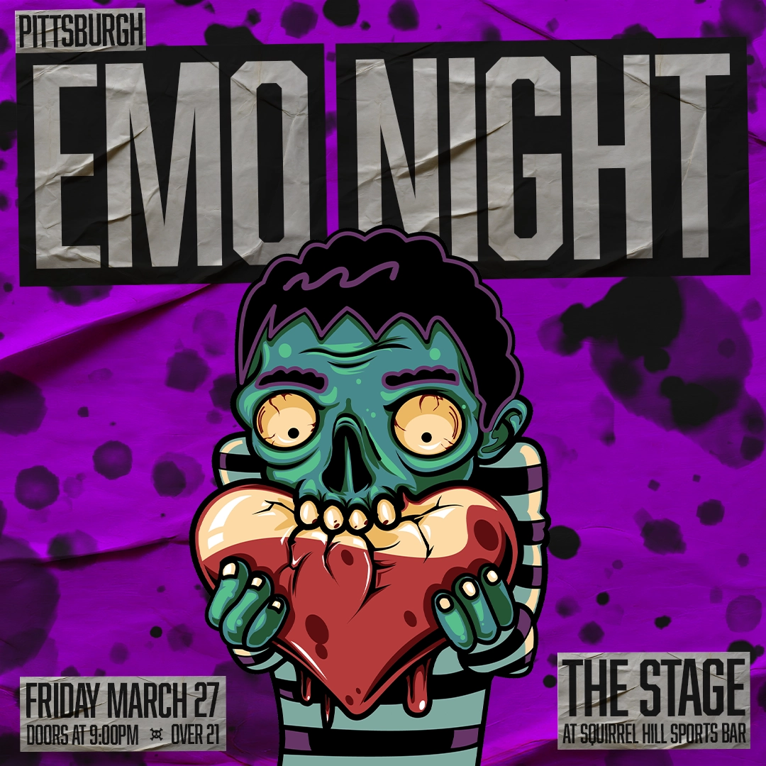 Pittsburgh Emo Night event poster