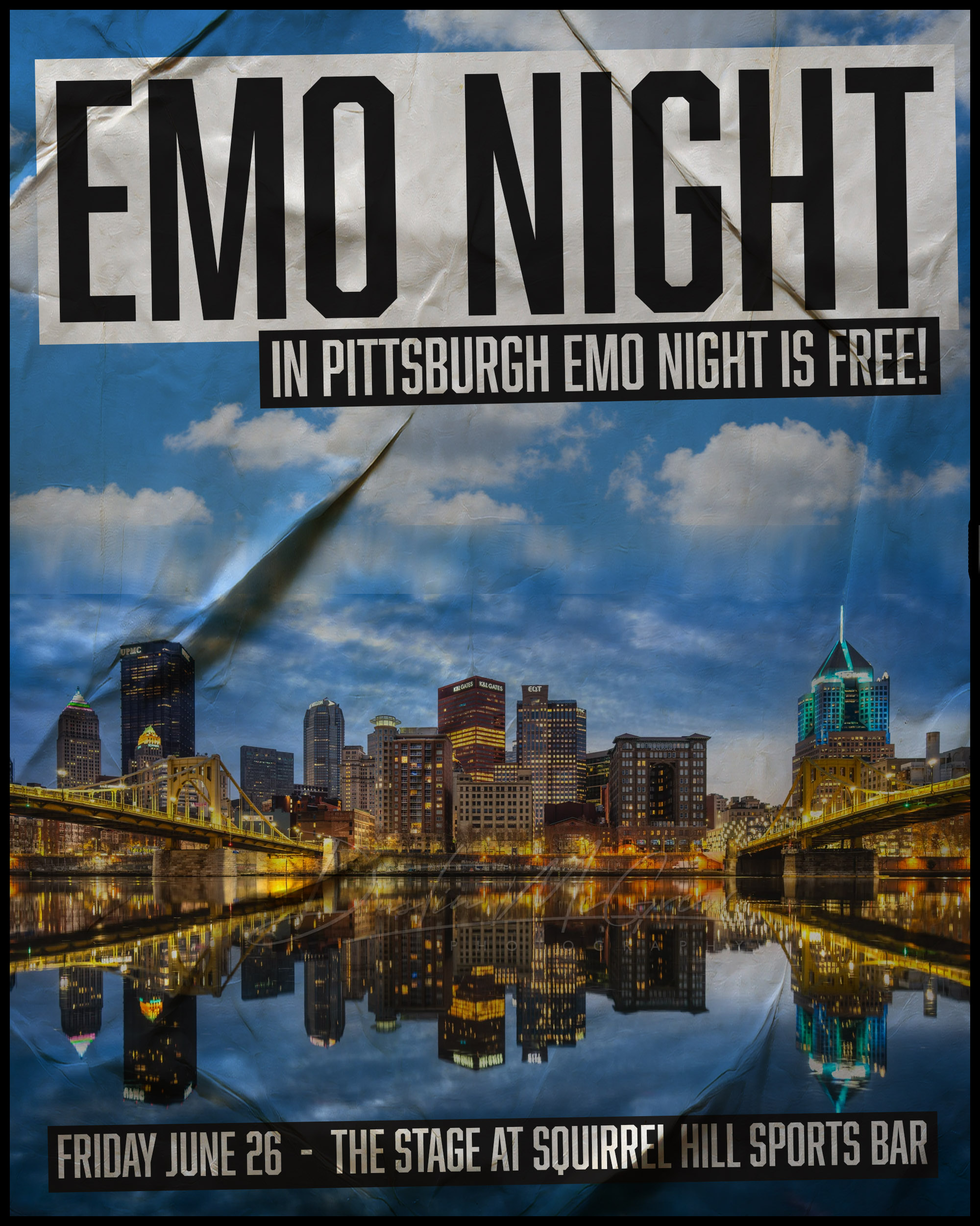 Pittsburgh Emo Night event poster