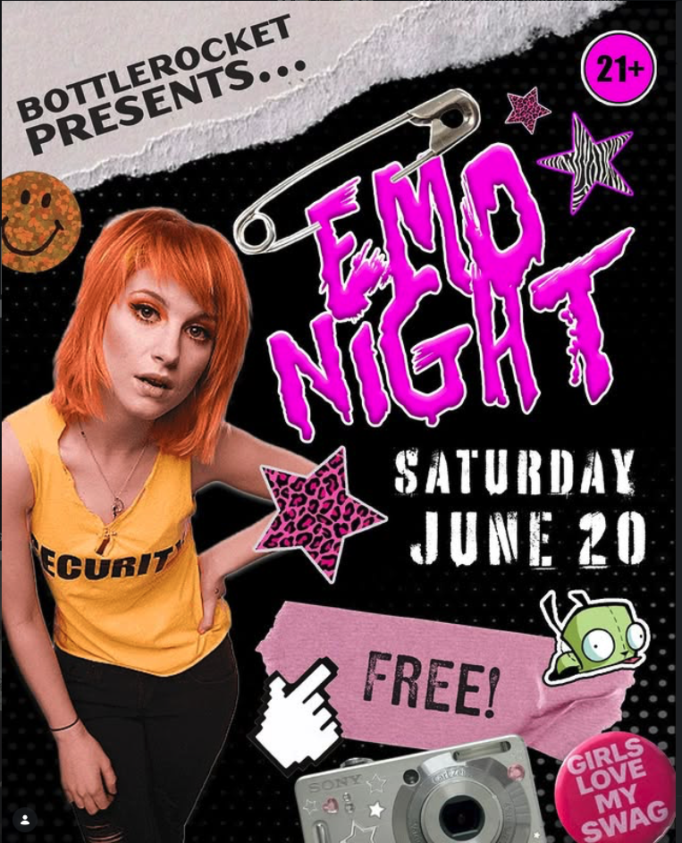 Emo Night event poster
