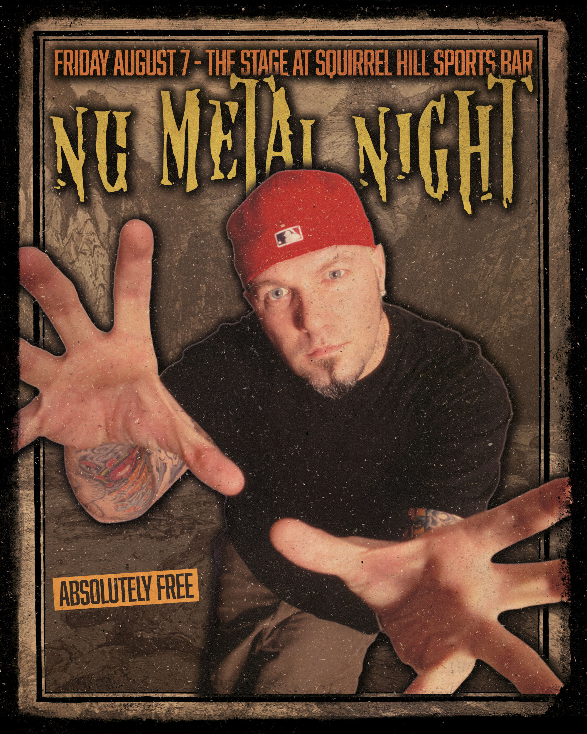 Nu Metal Night event poster
