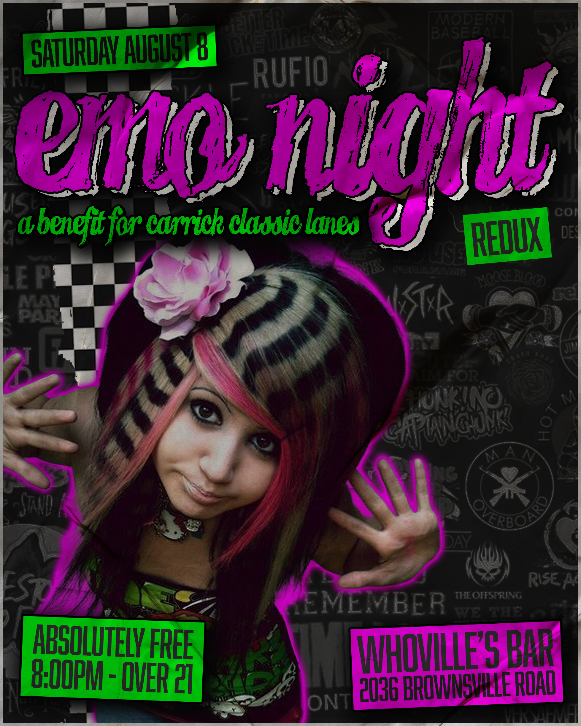 Emo Night Redux event poster