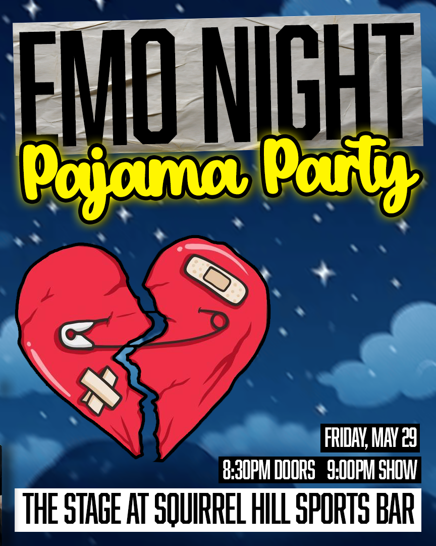 Emo Night Pajama Party event poster