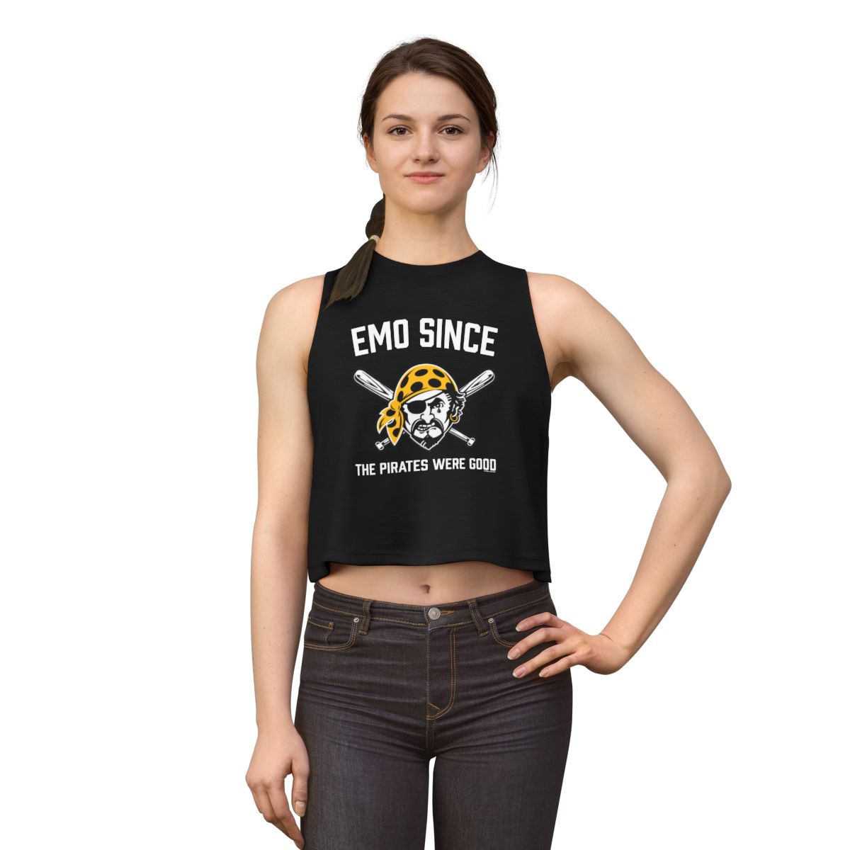 Emo Since the Pirates Were Good Crop Top merch image